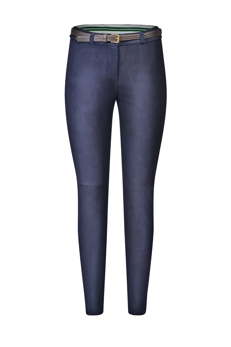 Leder-Jeans