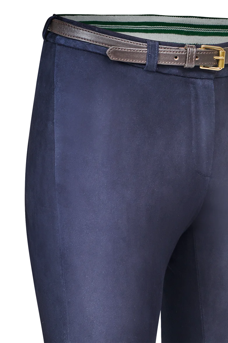 Leder-Jeans