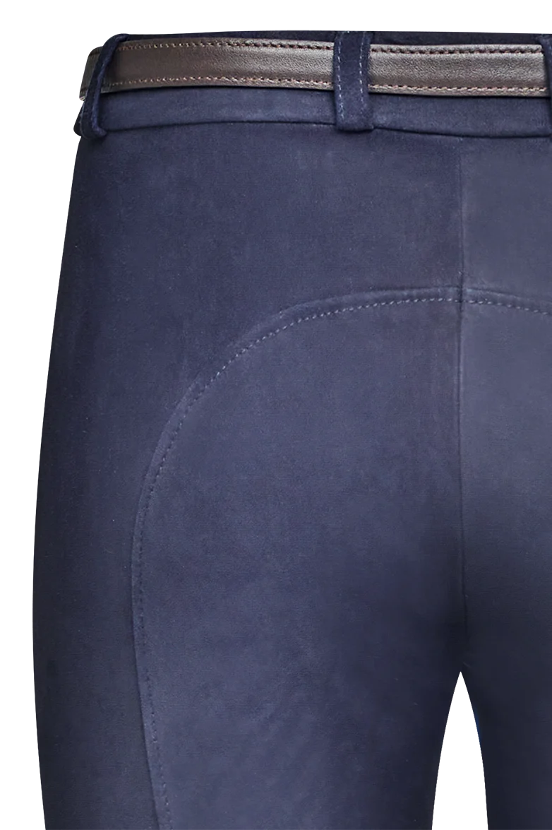 Leder-Jeans