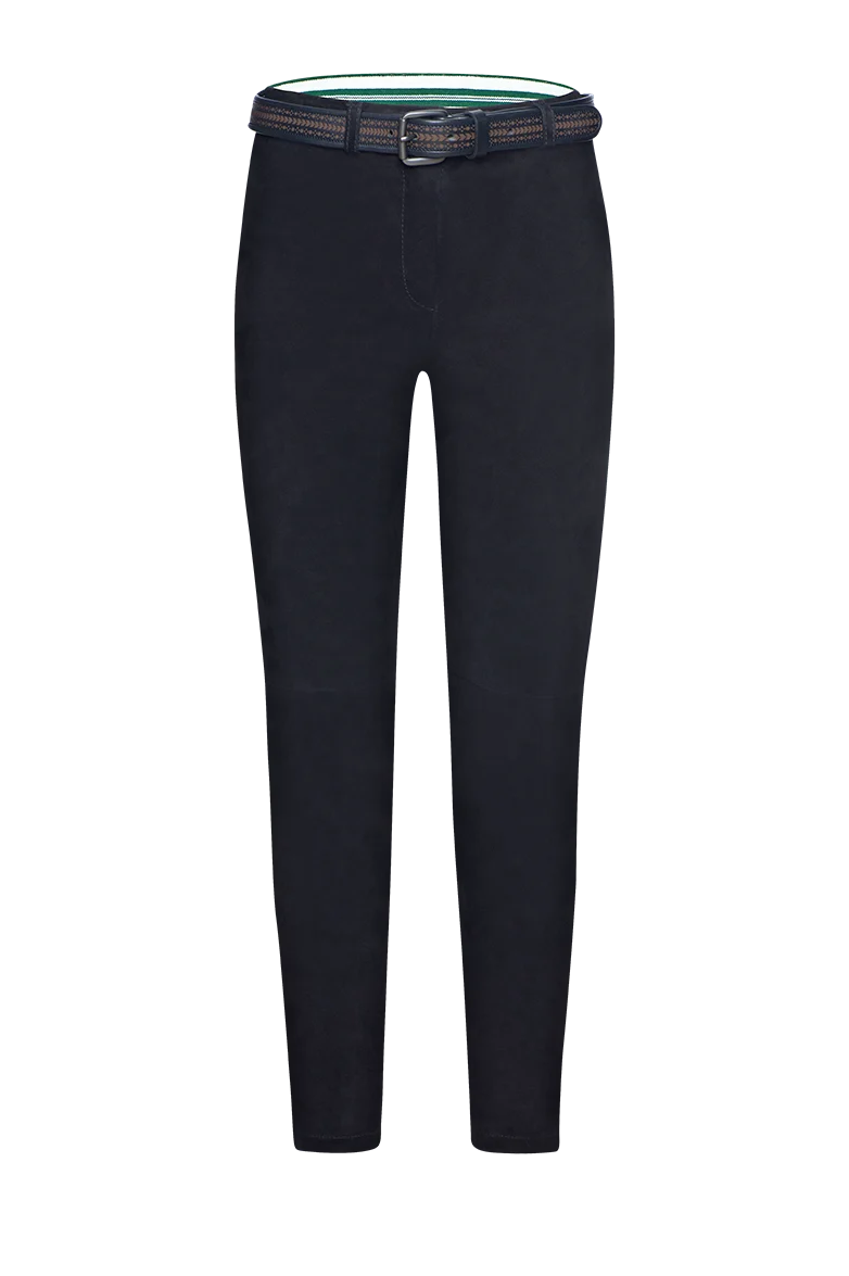 Leder-Jeans