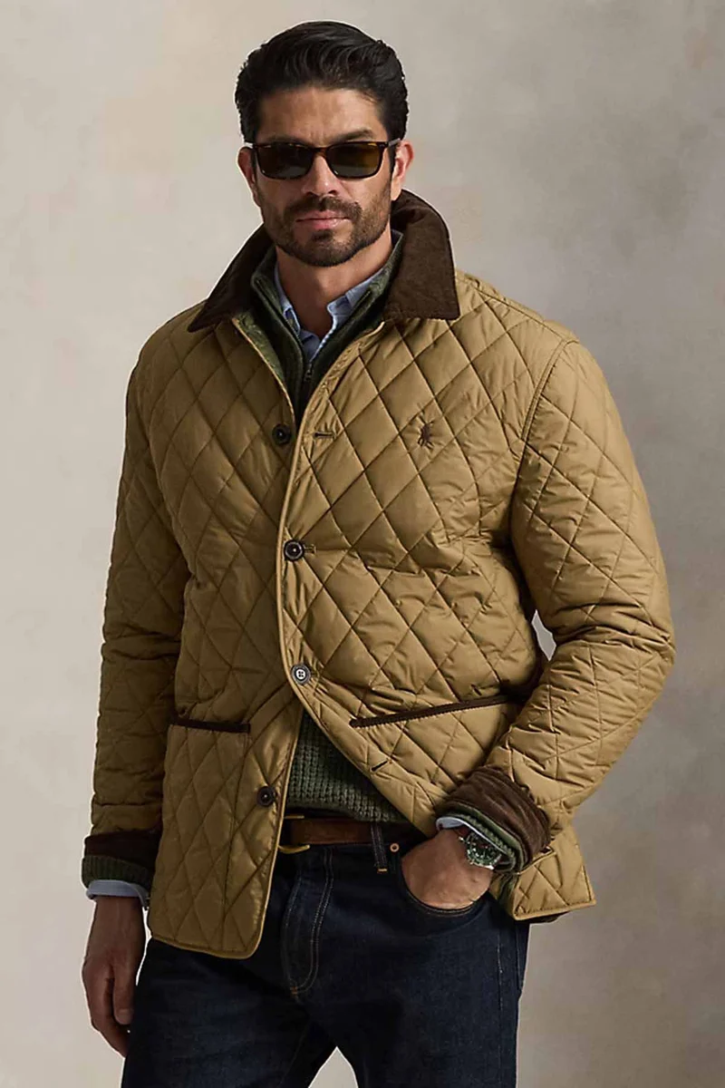 Polo Ralph Lauren Herren Steppmantel Beaton Honey Brown