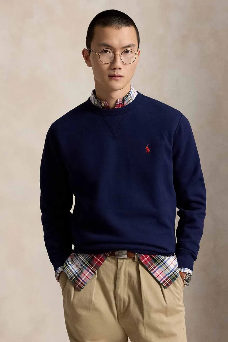 Polo Ralph Lauren Herren Fleece-Sweatshirt Cruise Navy