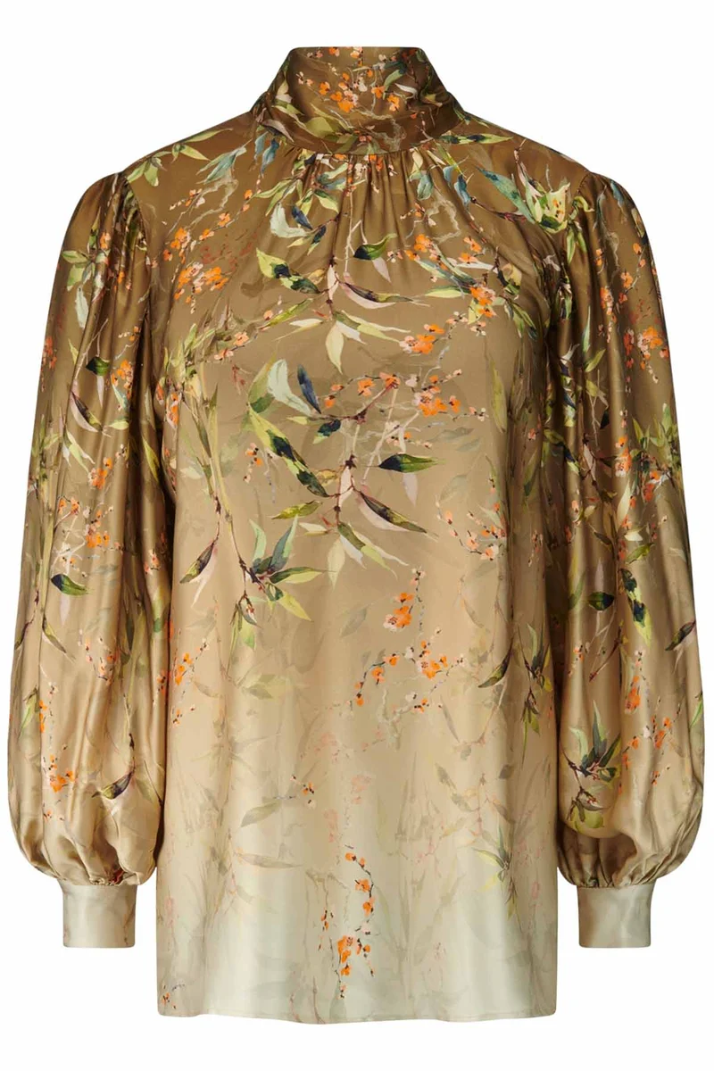 Riani Damen Bluse mit Floraprint Oat Patterned