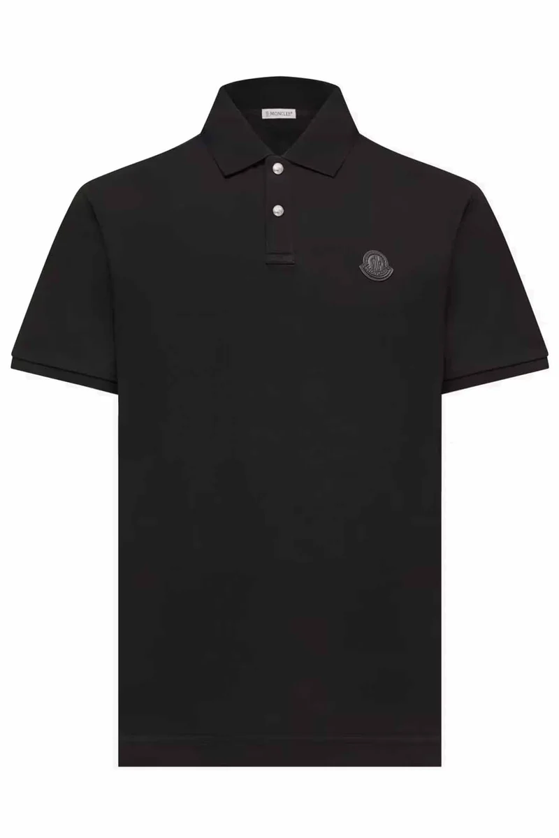 Moncler Herren Poloshirt Schwarz