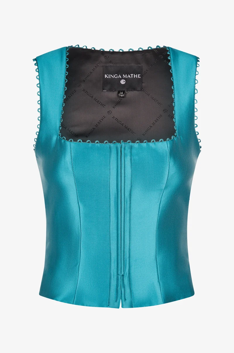Mieder Alva in Aqua