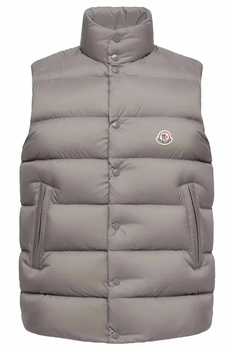 Moncler Herren Daunenweste Tibb Grau
