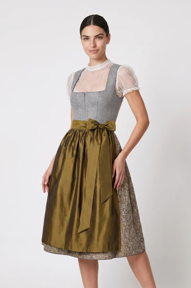 Dirndl Parma in Silber