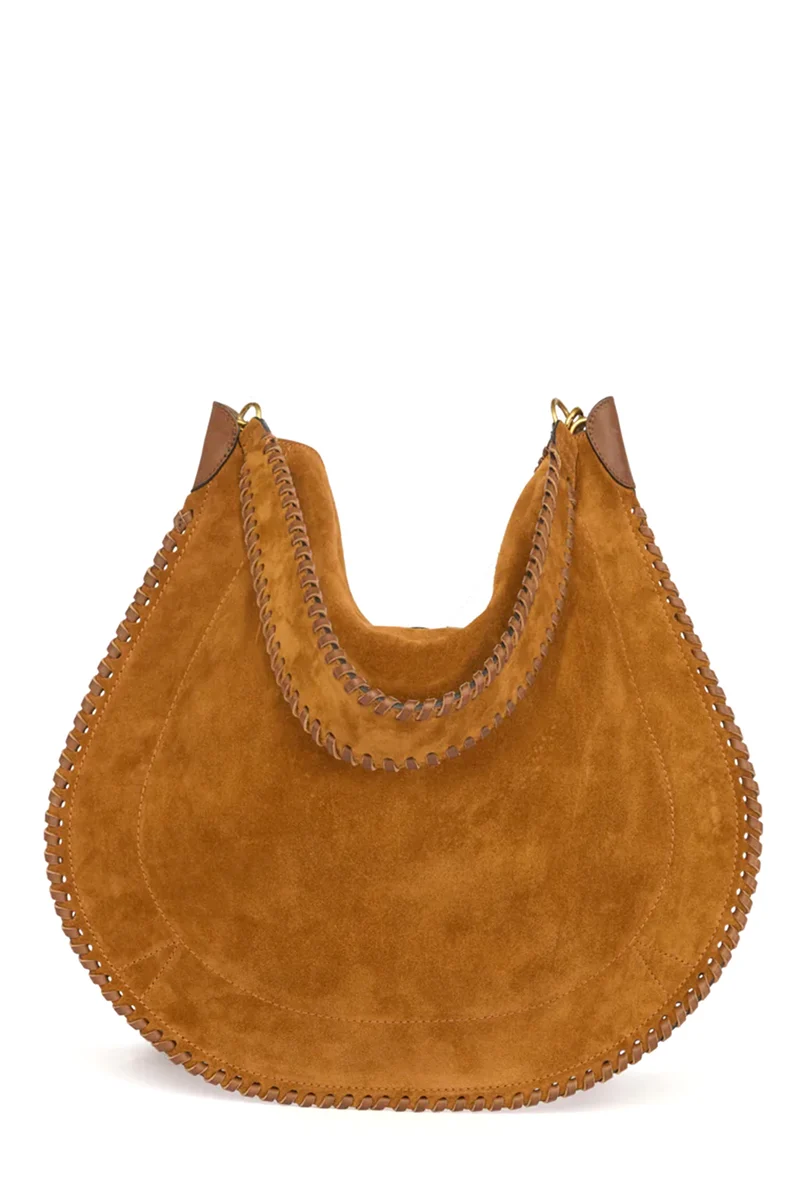 Isabel Marant Étoile Damen Handtasche Oskan Soft Folk Cognac