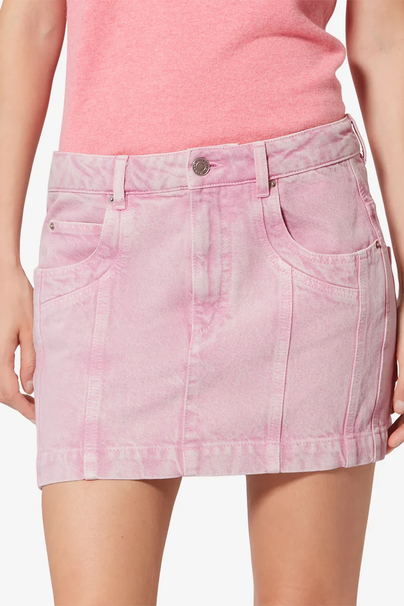 Isabel Marant Étoile Damen Jeansrock Juana Rosa