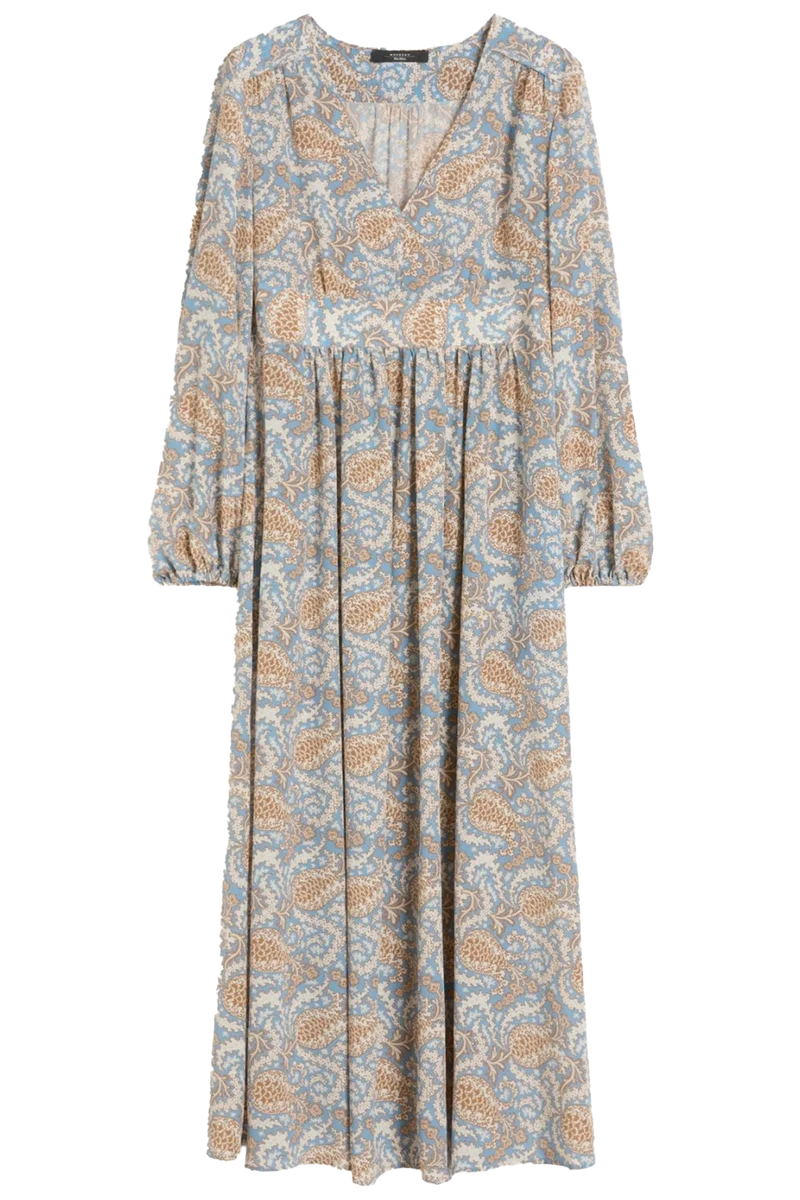 Weekend Max Mara Damen Seidenkleid Wkdmartora Hellblau