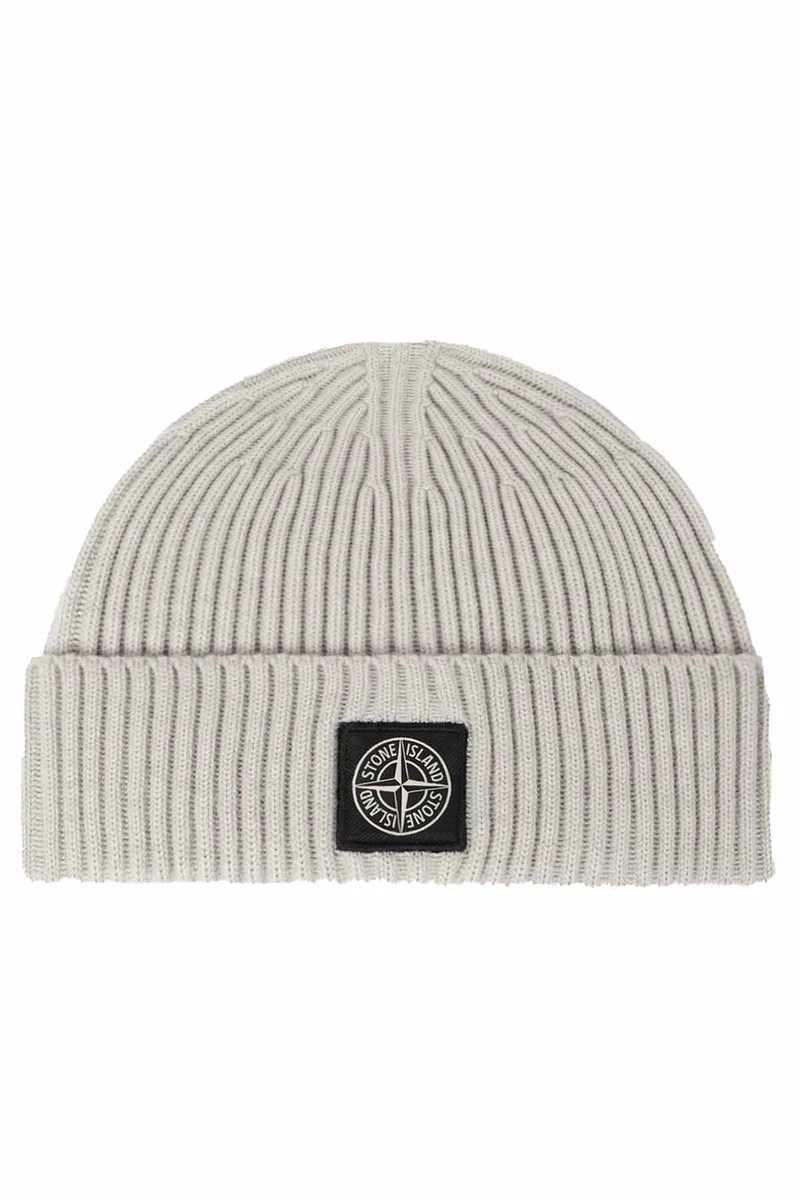 Stone Island Herren Strickmütze Sandfarben
