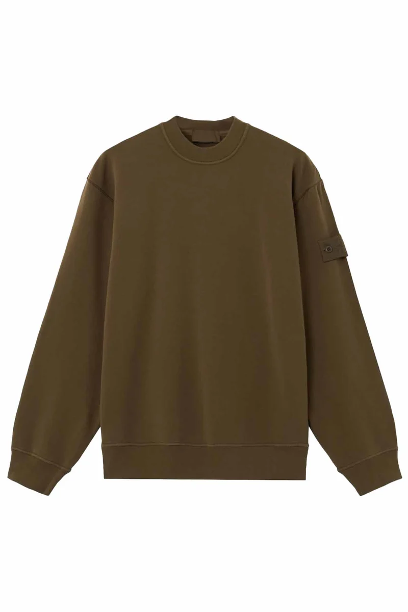 Stone Island Herren Sweatshirt Ghost Militärgrün
