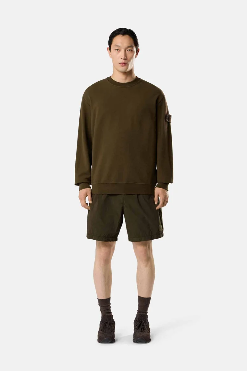 Stone Island Herren Sweatshirt Ghost Militärgrün