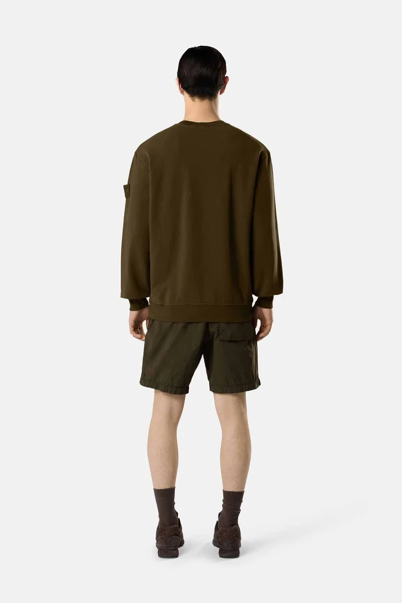 Stone Island Herren Sweatshirt Ghost Militärgrün