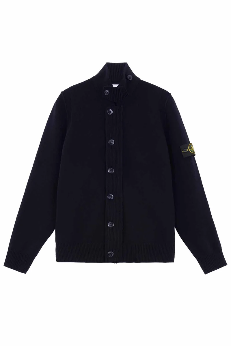 Stone Island Herren Strickjacke Meeresblau
