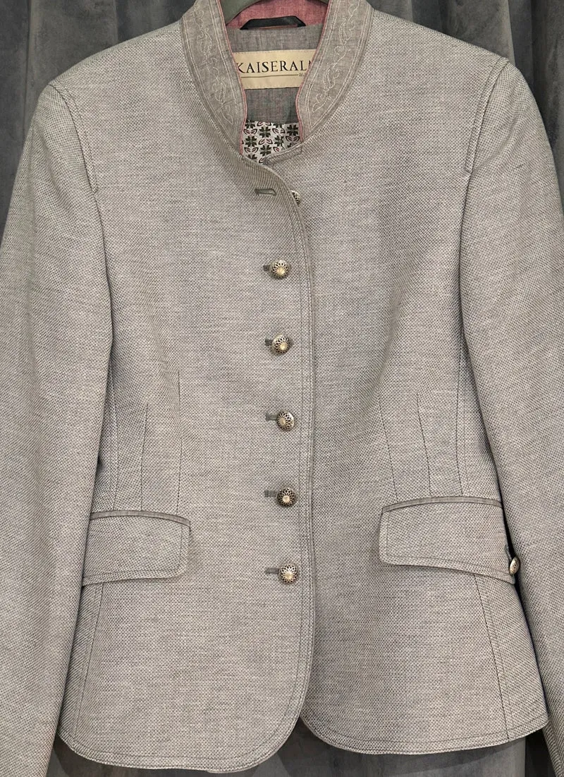 Trachtenjacke Damen Kaiserjäger Angie grau