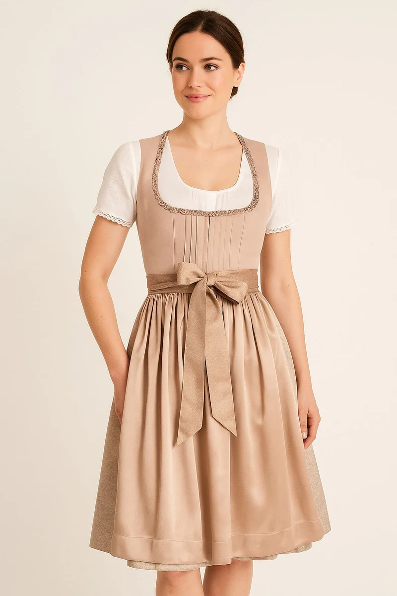 Dirndl Krüger Collection beige 60cm