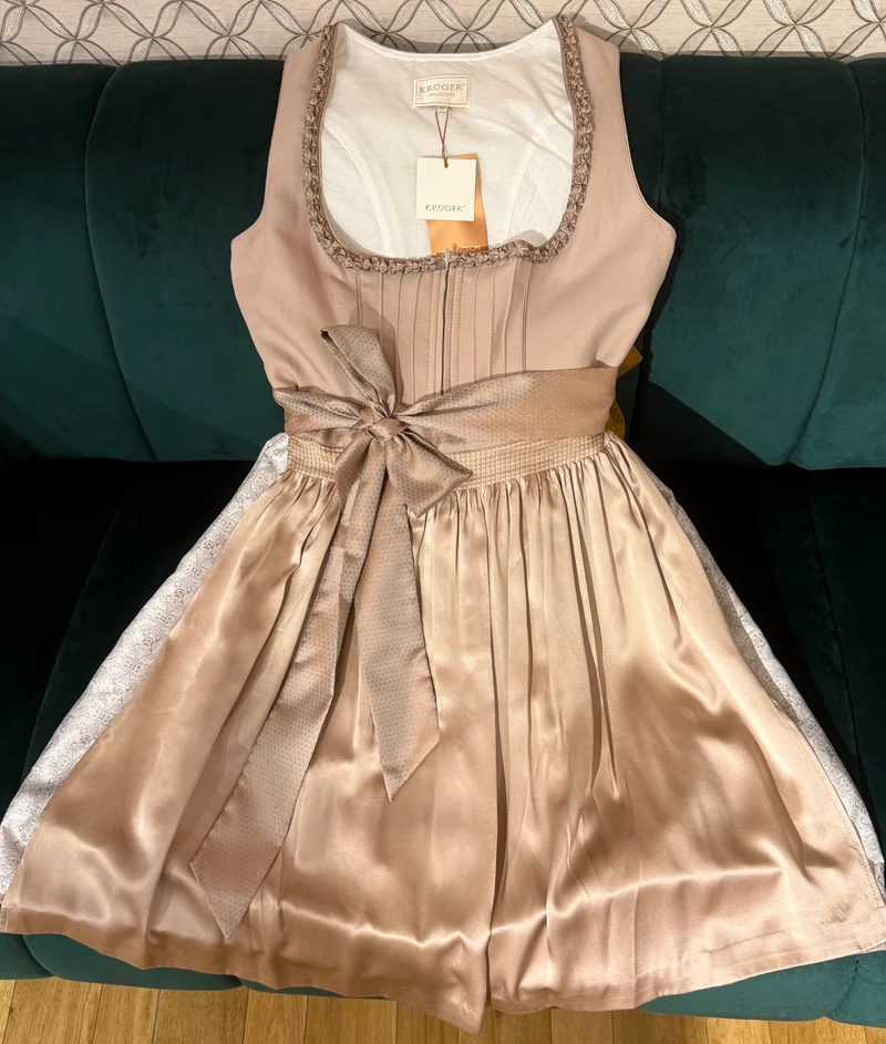 Dirndl Krüger Collection beige 60cm
