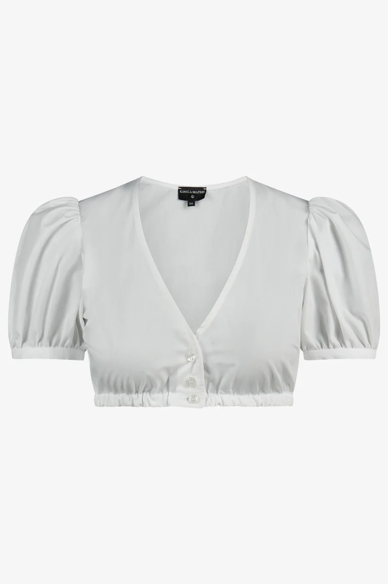 Dirndlbluse Anna in Weiß