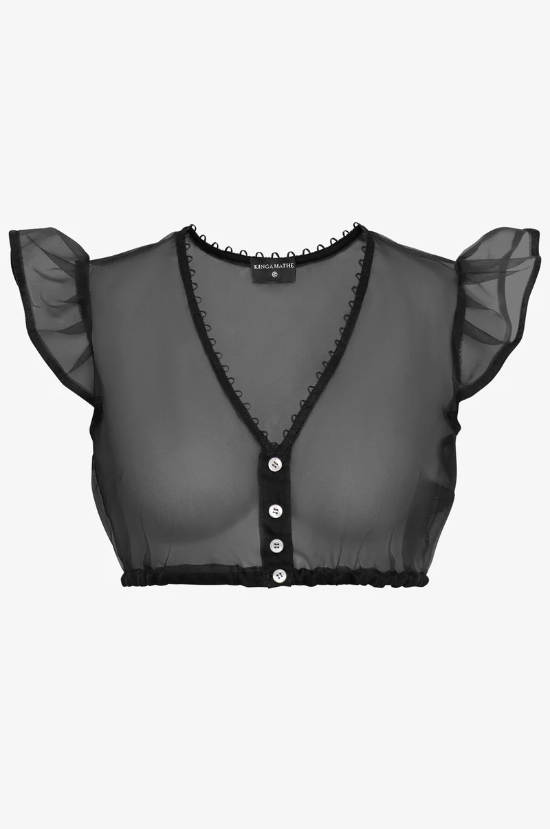 Seidenbluse Kiki in Schwarz