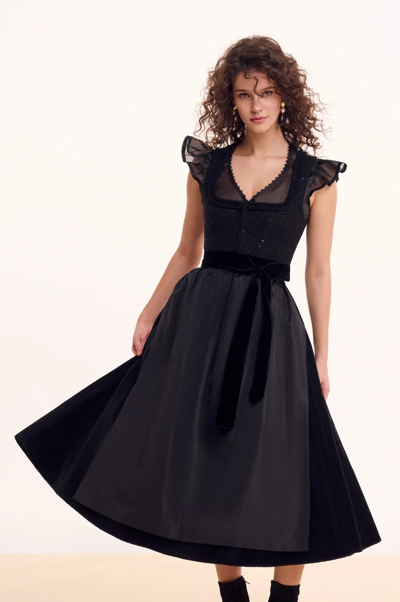 Seidenbluse Kiki in Schwarz