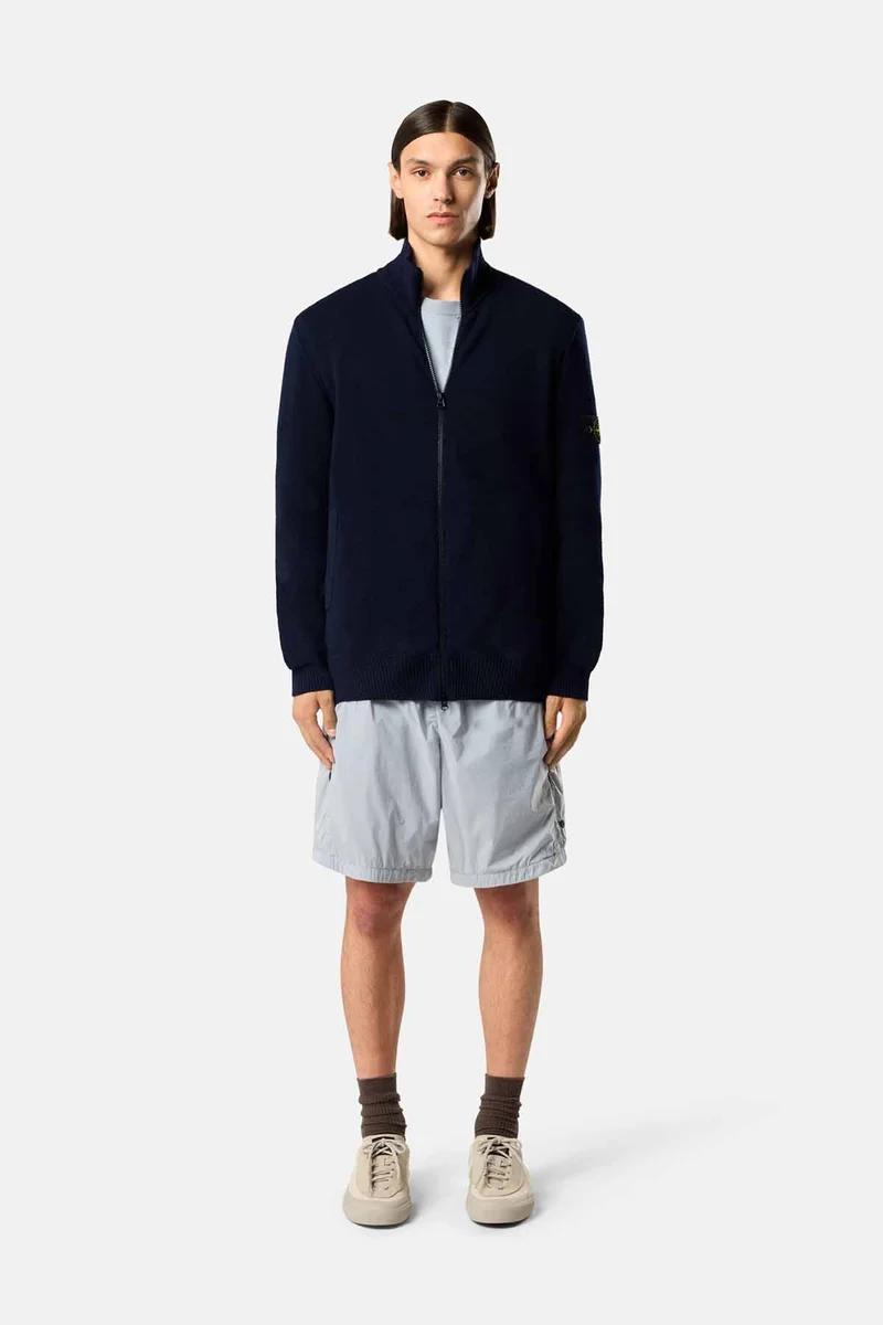 Stone Island Herren Strickjacke Meeresblau