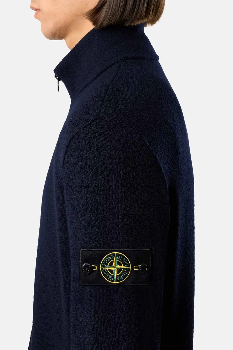Stone Island Herren Strickjacke Meeresblau