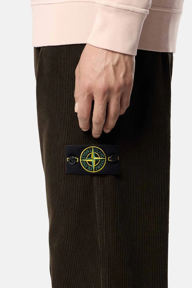 Stone Island Herren Cordhose Kohlengrau