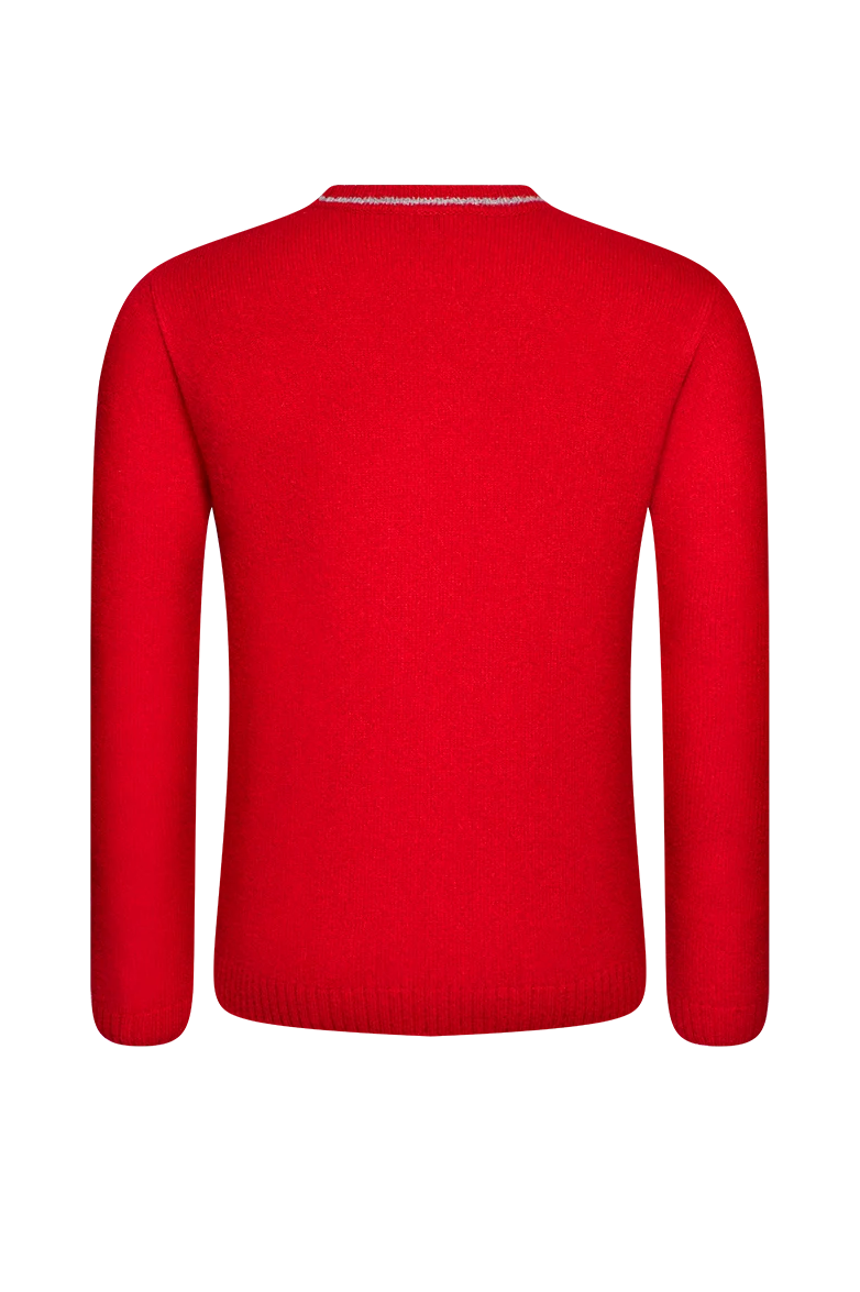 Strickpullover mit Doppeladler-Intarsie