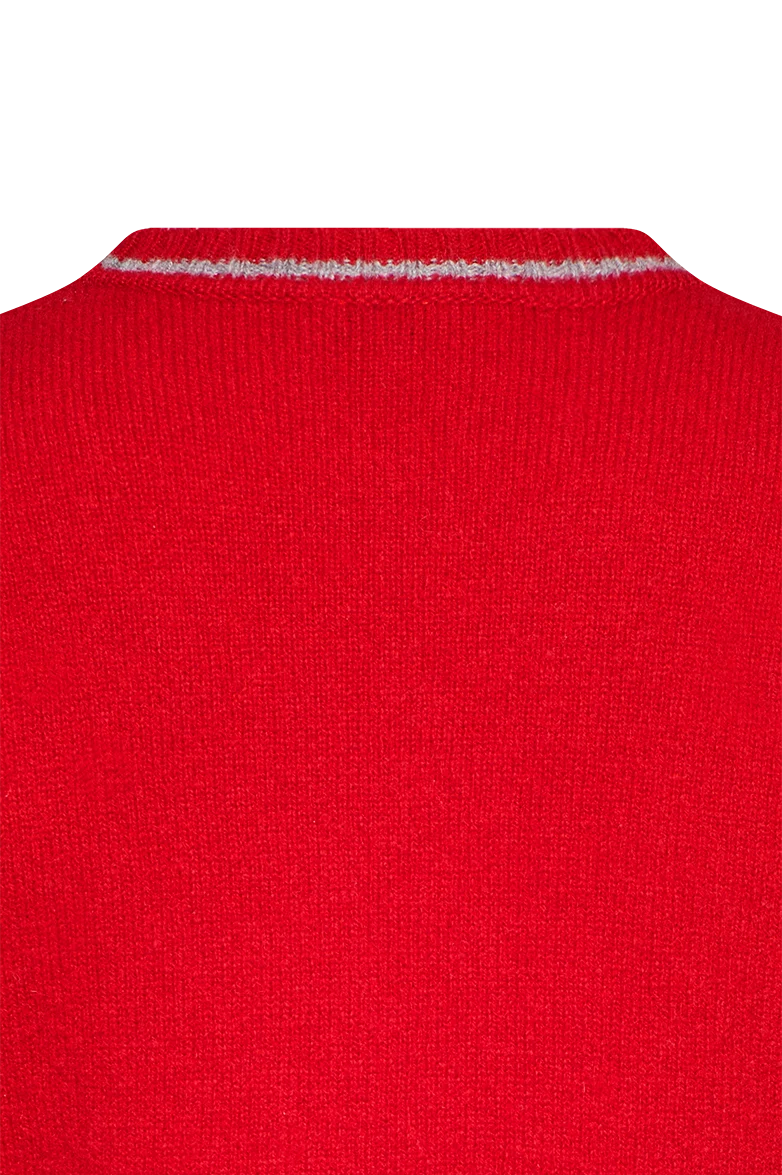Strickpullover mit Doppeladler-Intarsie