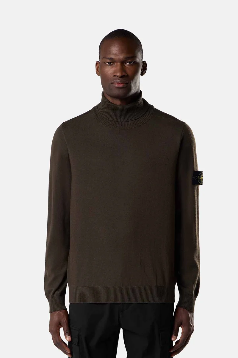 Stone Island Herren Rollkragenpullover Kohlengrau