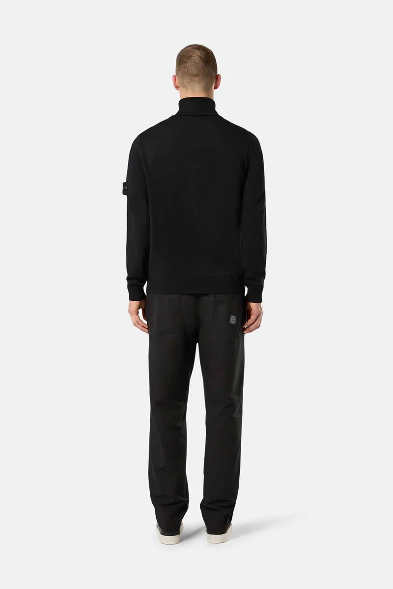 Stone Island Herren Rollkragenpullover Schwarz