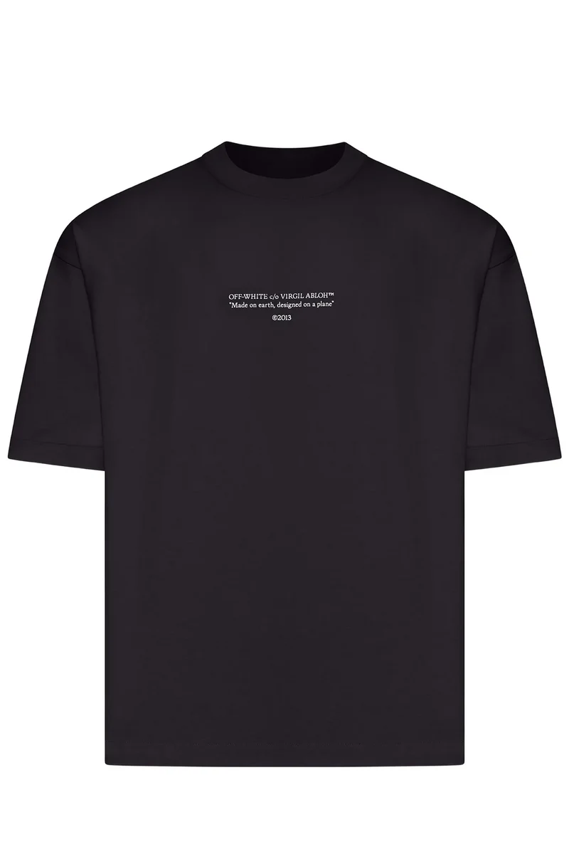 Off-White Herren Statement Skate T-Shirt Schwarz