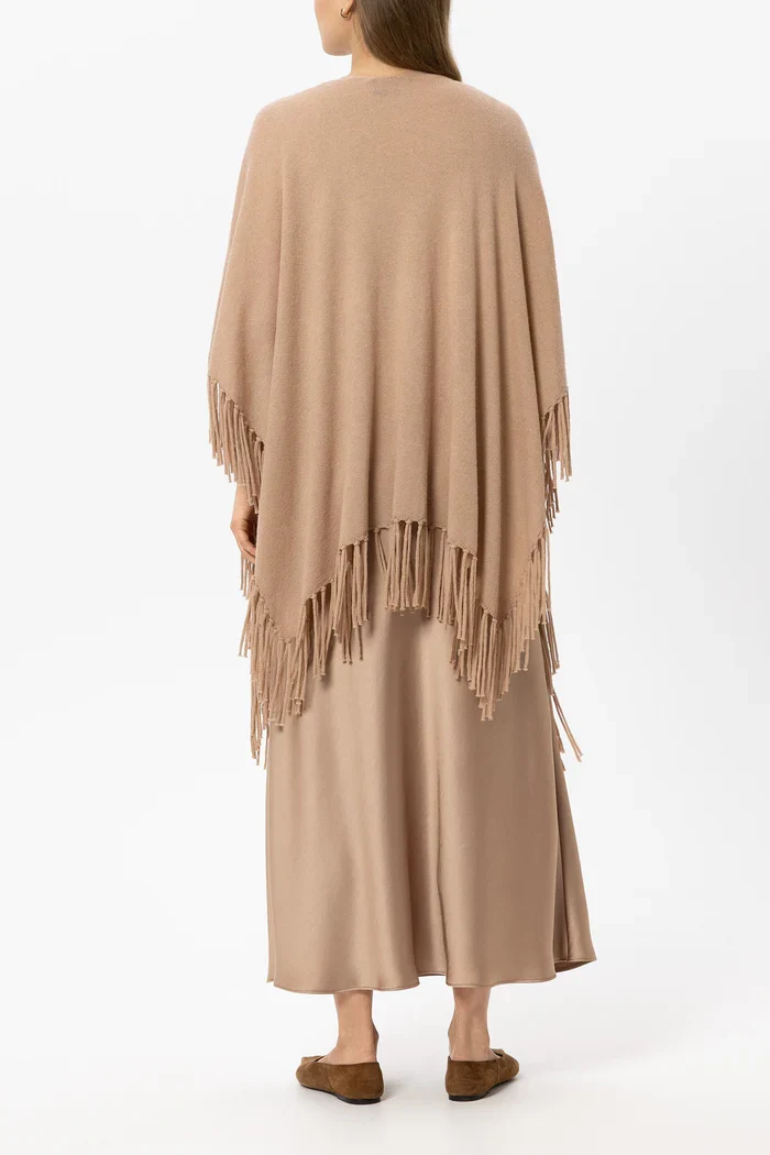 Luisa Cerano Damen Cape aus Alpaka-Mix Nude