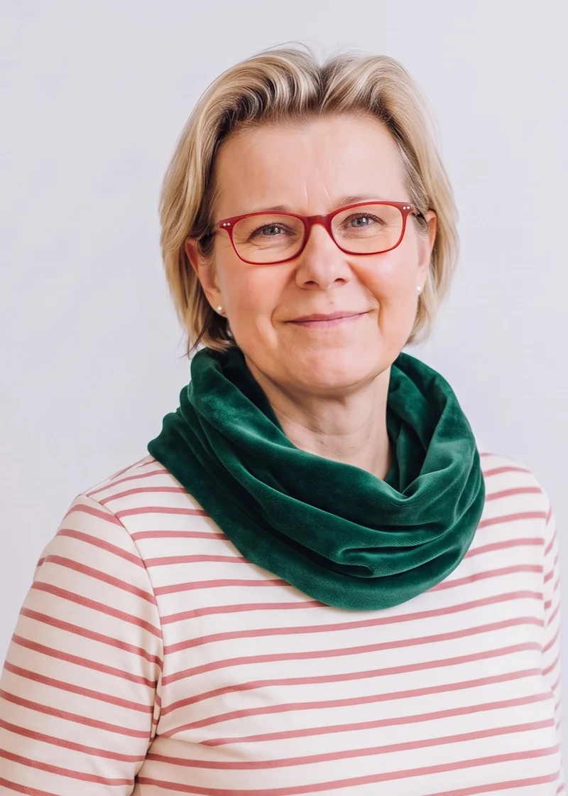 Nicki-Loopschal für Damen (Dunkelgrün) - 100% Bio-Baumwolle