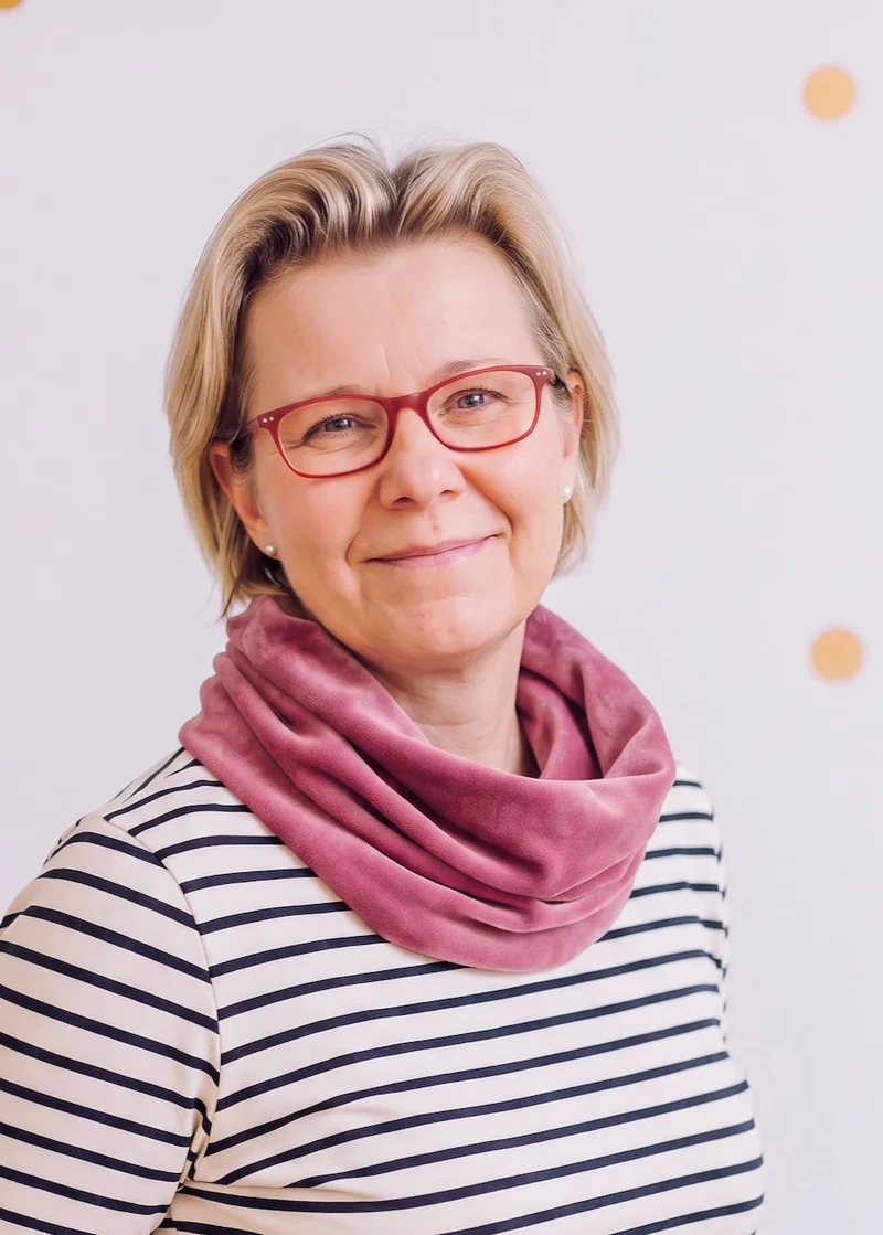 Nicki-Loopschal für Damen (Rose) - 100% Bio-Baumwolle