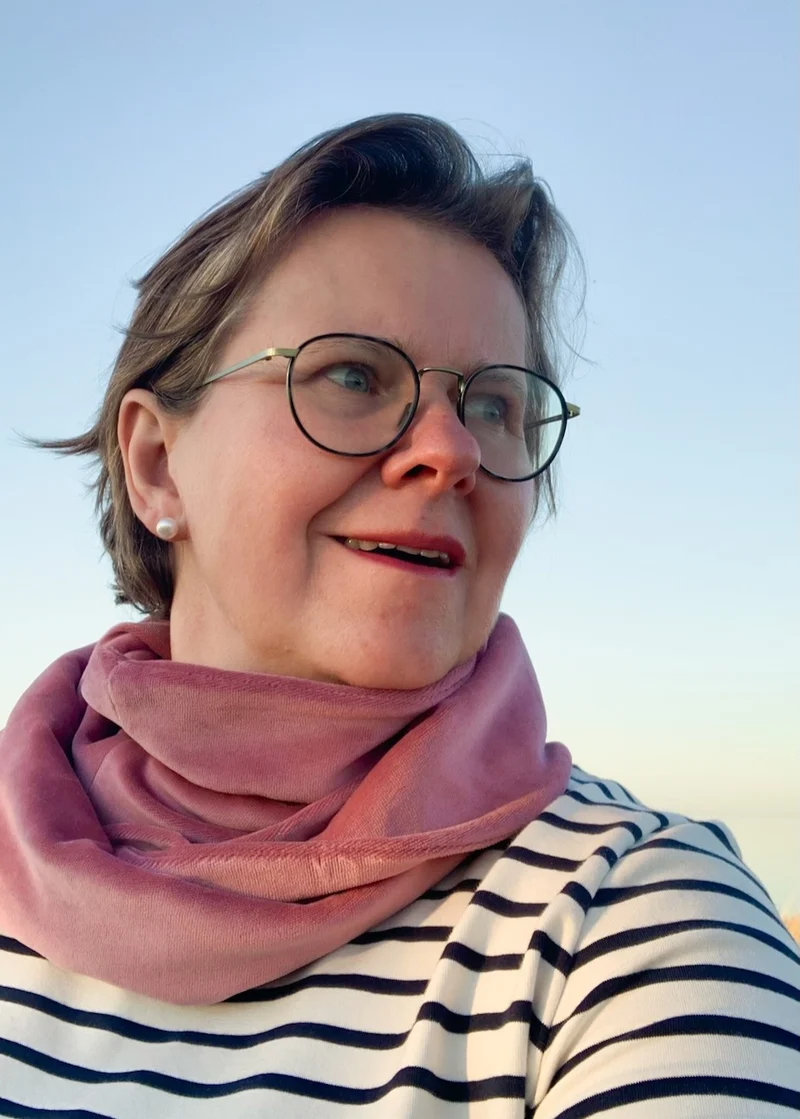 Nicki-Loopschal für Damen (Rose) - 100% Bio-Baumwolle