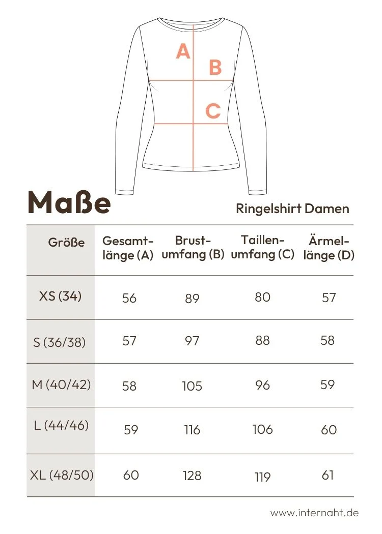 Ringelshirt Damen aus Bio-Baumwolle – Ecru/Navy