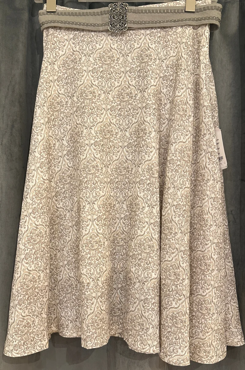 Damen Rock Kaiserjäger Hailey Leinen taupe 75cm