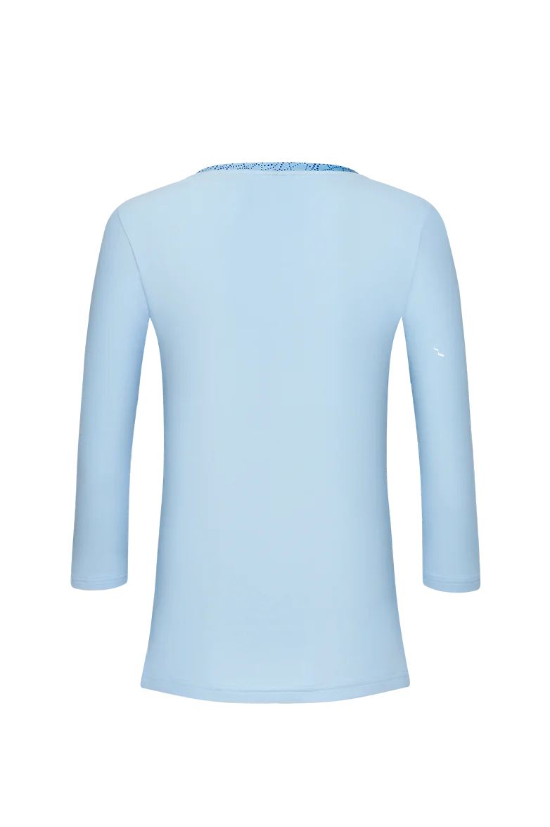 Shirt mit floraler Wolldocht-Stickerei