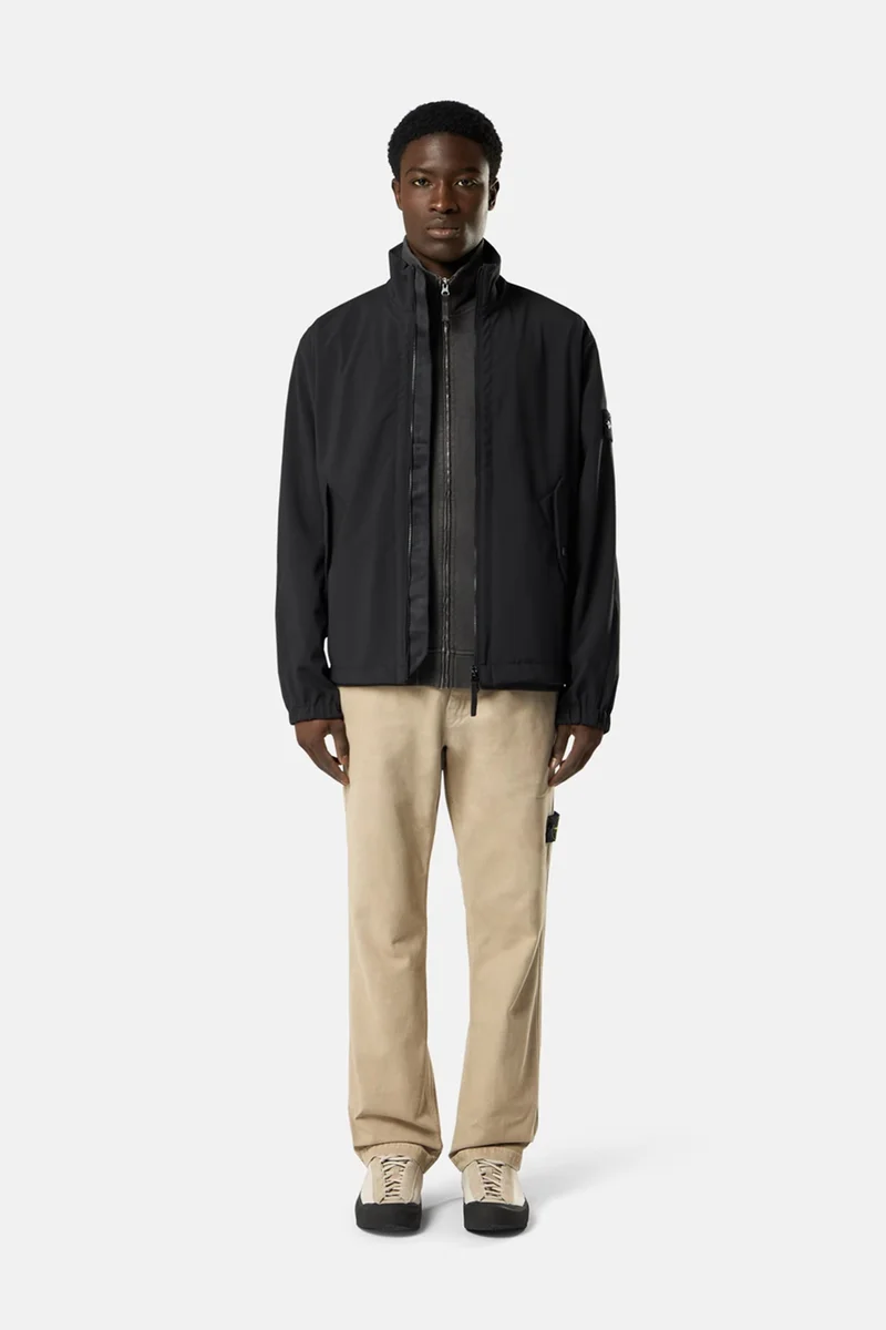 Stone Island Herren Softshelljacke Schwarz