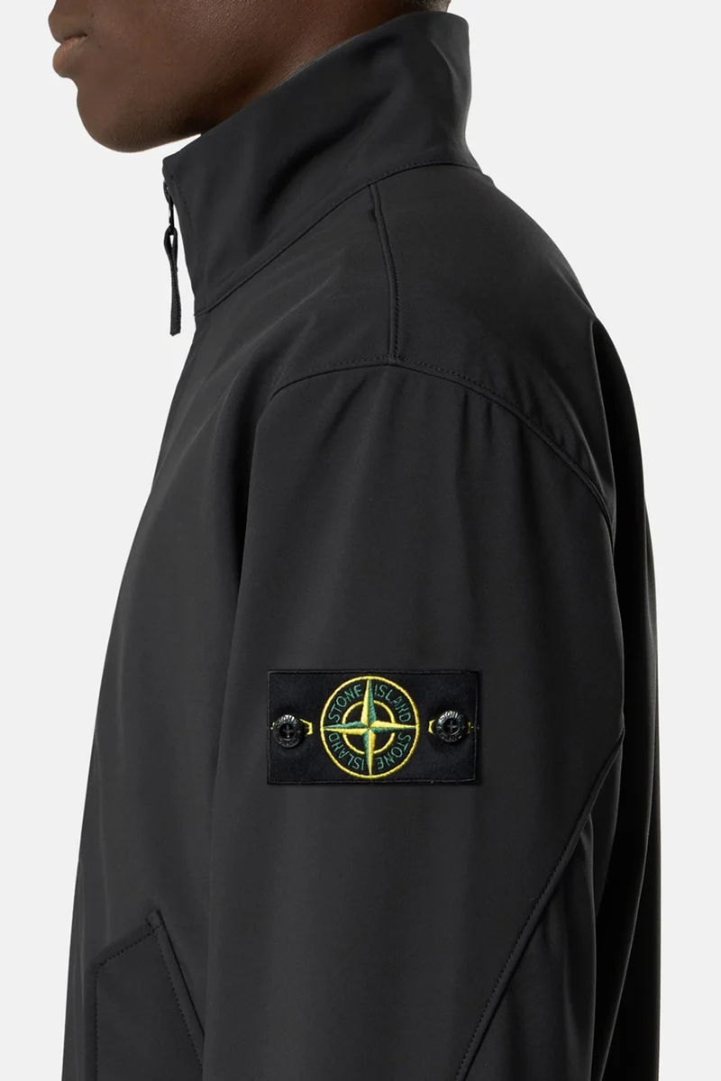 Stone Island Herren Softshelljacke Schwarz