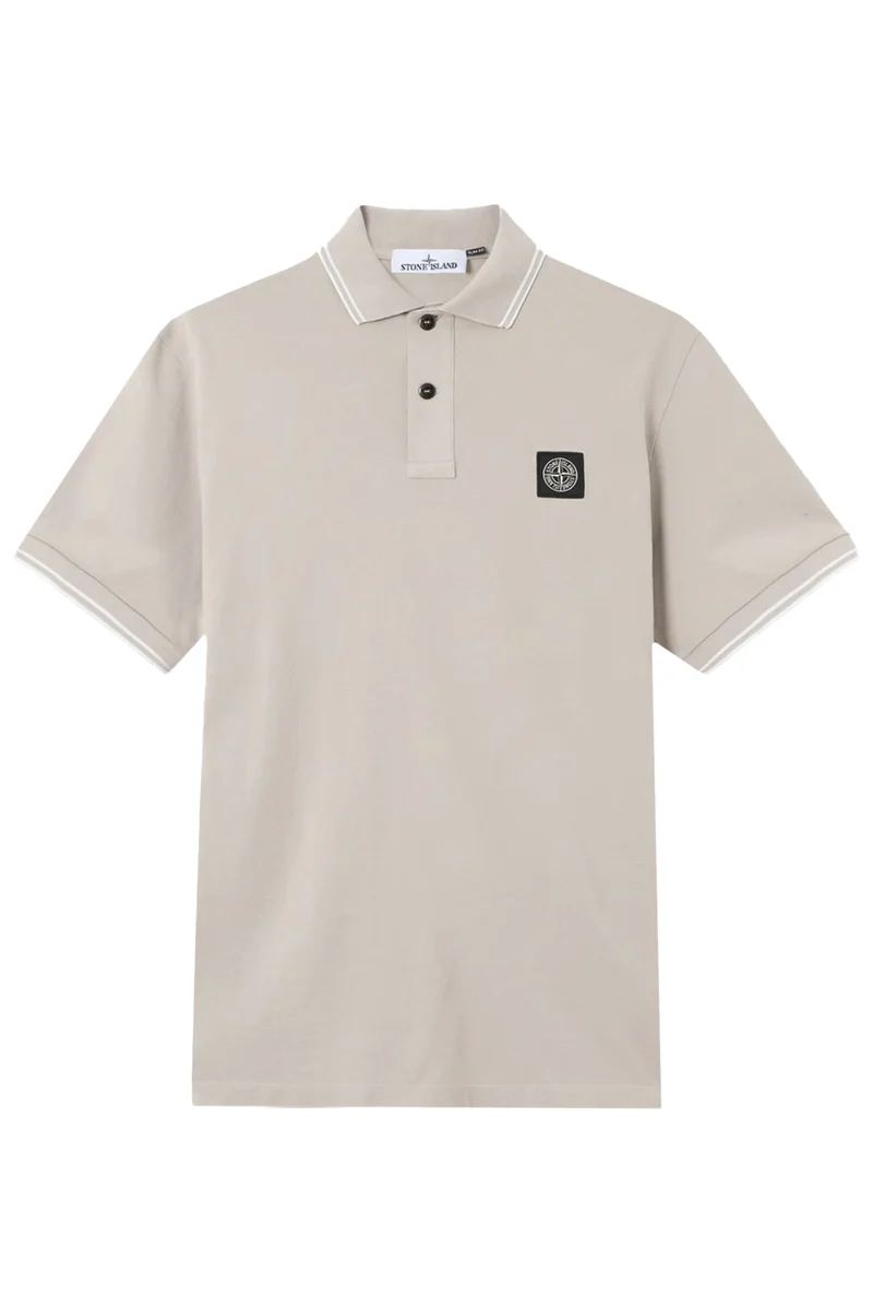 Stone Island Herren Poloshirt Perlgrau