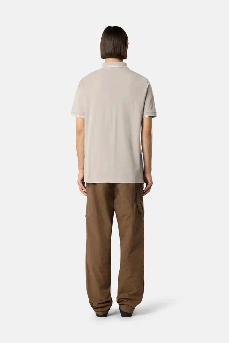 Stone Island Herren Poloshirt Perlgrau