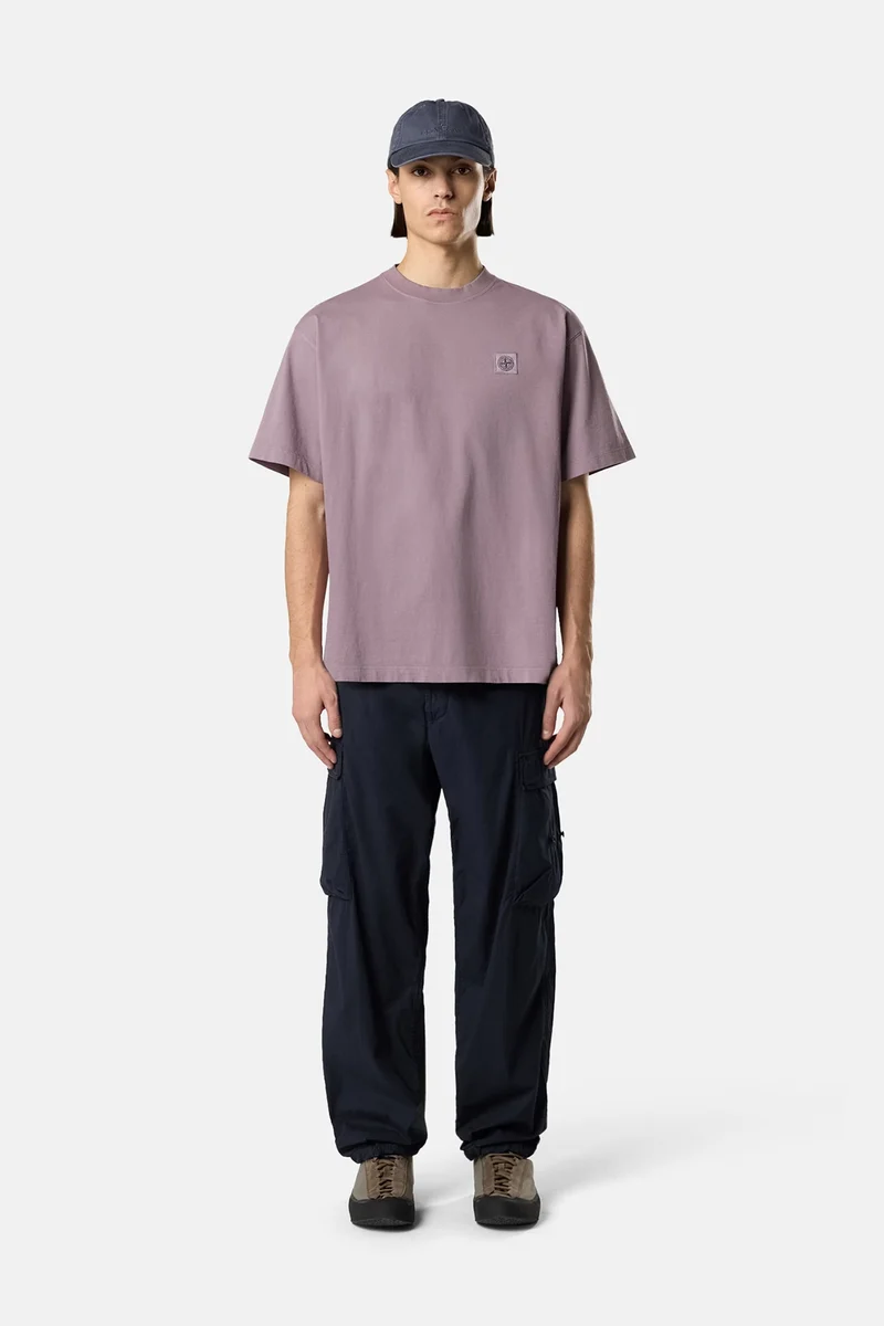 Stone Island Herren T-Shirt Violettgrau