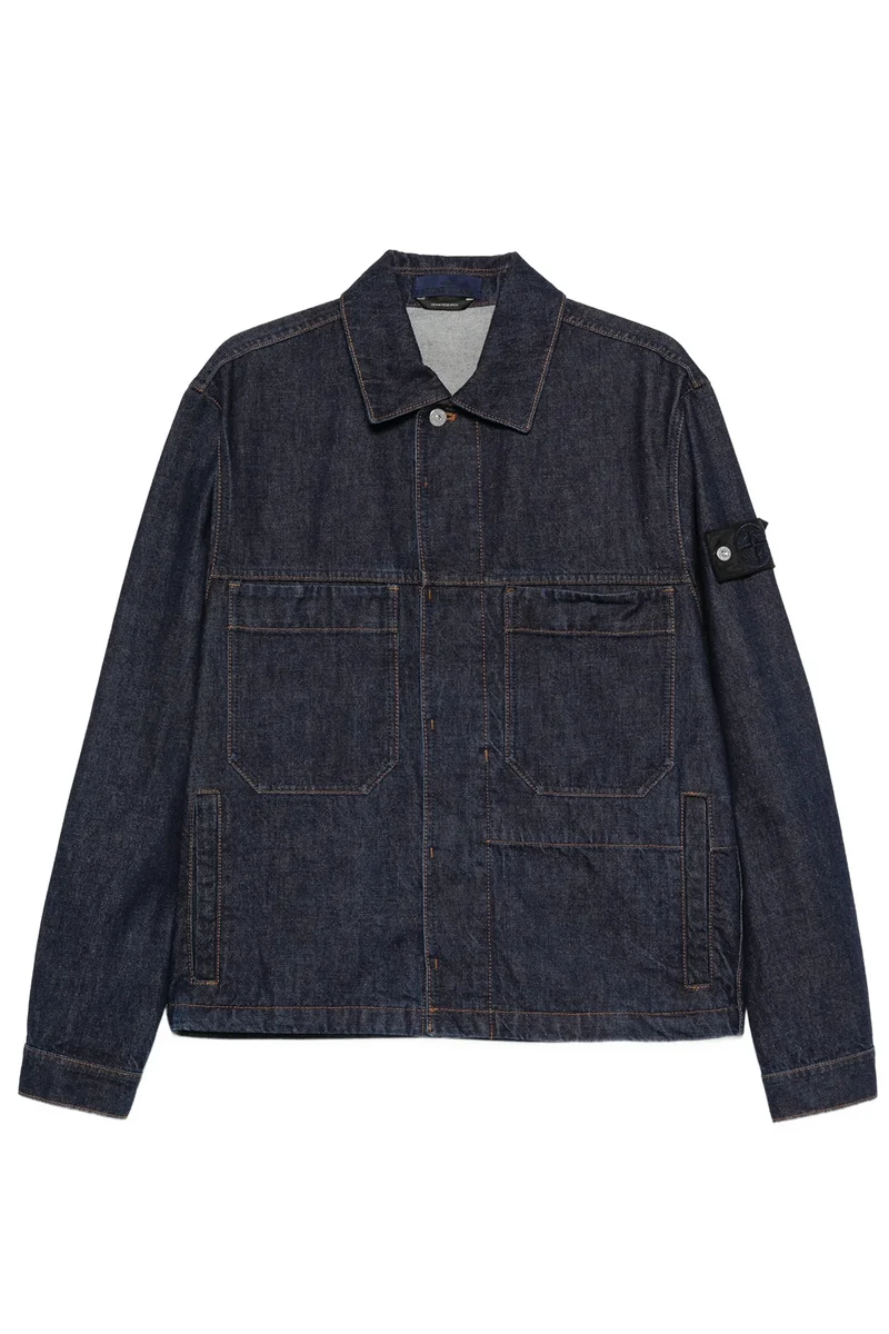 Stone Island Herren Jeansjacke Blue Rinse