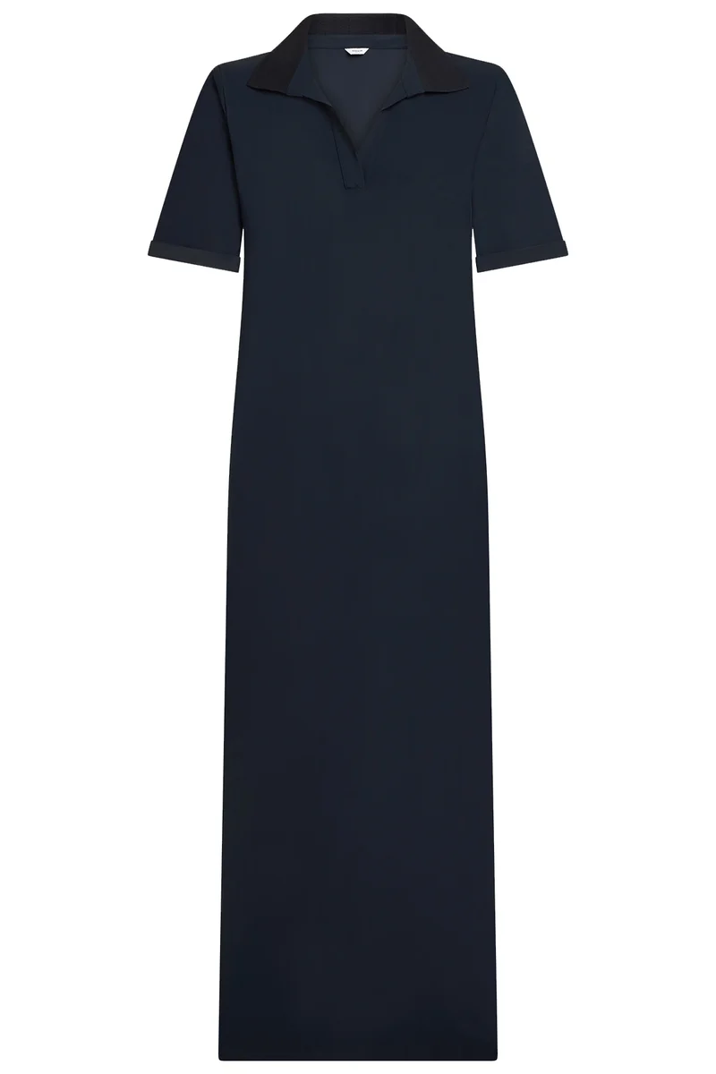 Penn & Ink N.Y Damen Kleid Marine-Blau