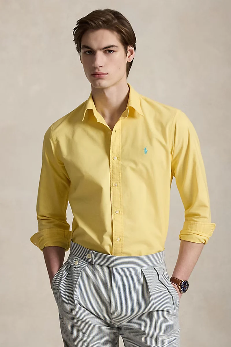 Polo Ralph Lauren Herren Custom-Fit Oxfordhemd Corn Yellow