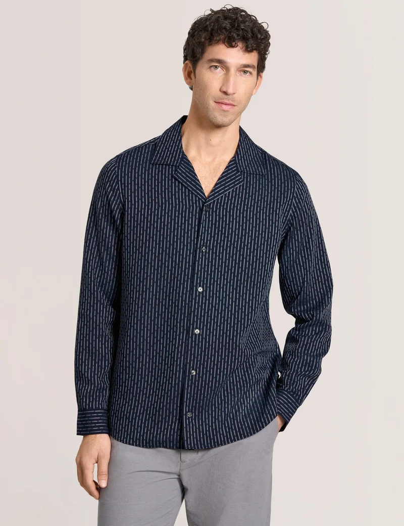 YARN DYE SHIRT | NAVY