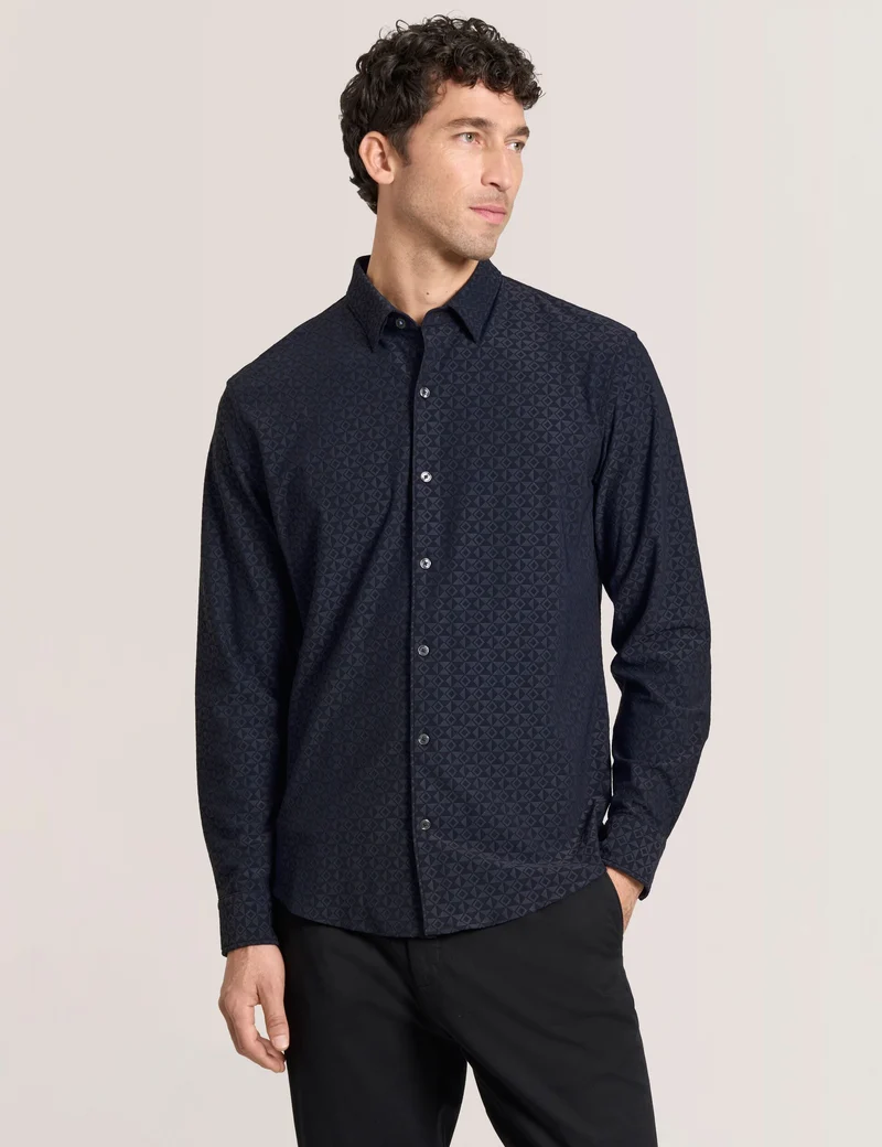 KNIT SHIRT | NAVY